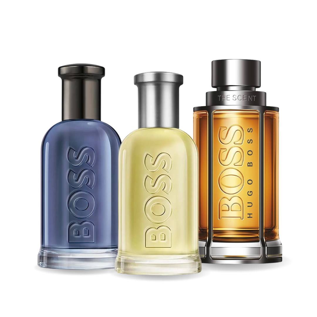 Zestaw 3 perfum BOSS BOTTLED, BOSS THE SCENT, BOSS BOTTLED INFINITE 100ml