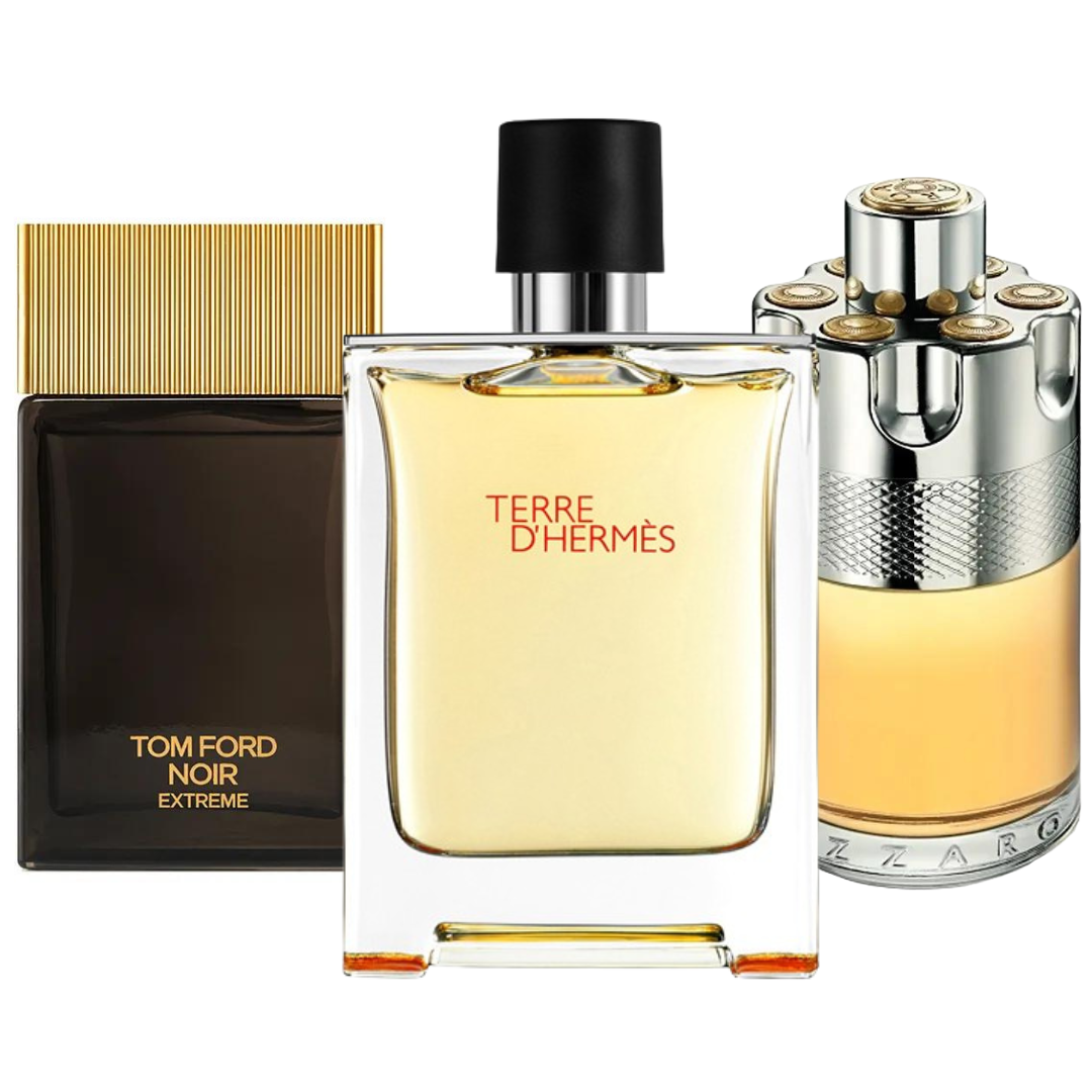 Zestaw 3 perfumTerre de’Herme, Azzaro Wanted, Tom Ford Noir Extreme 100ml